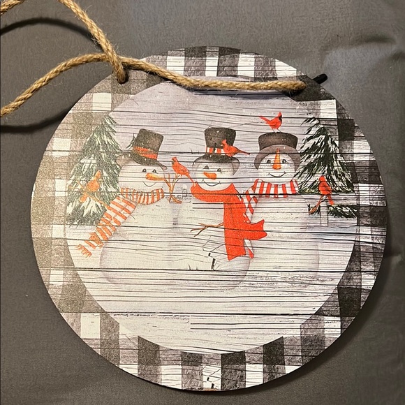 Festive Snowman Holiday sign - Picture 1 of 1